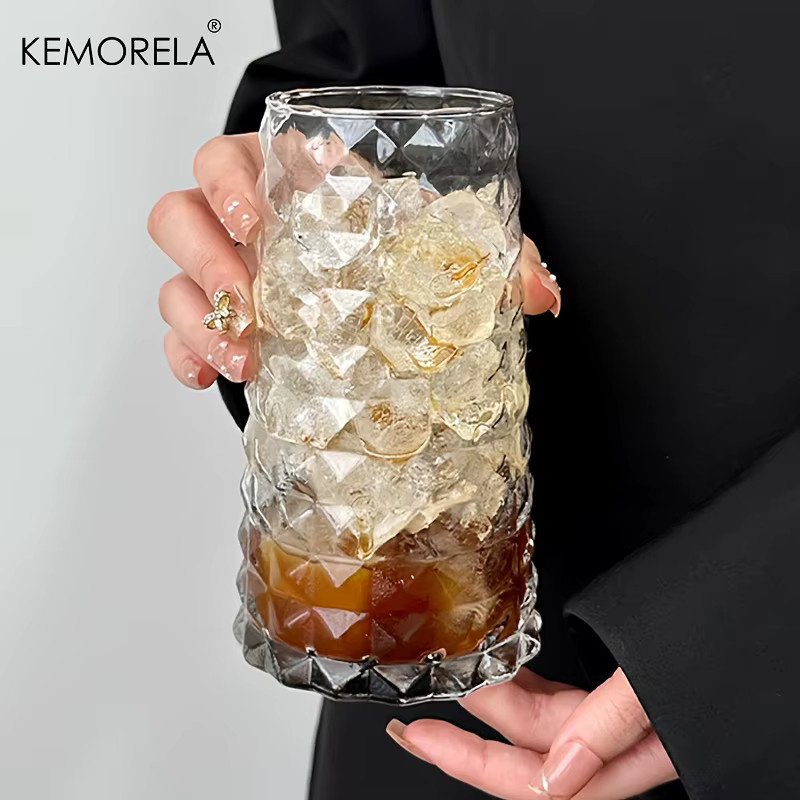 KEMORELA Diamond Trinkglas aus Glas, transparent, 500 ml - Bild 2