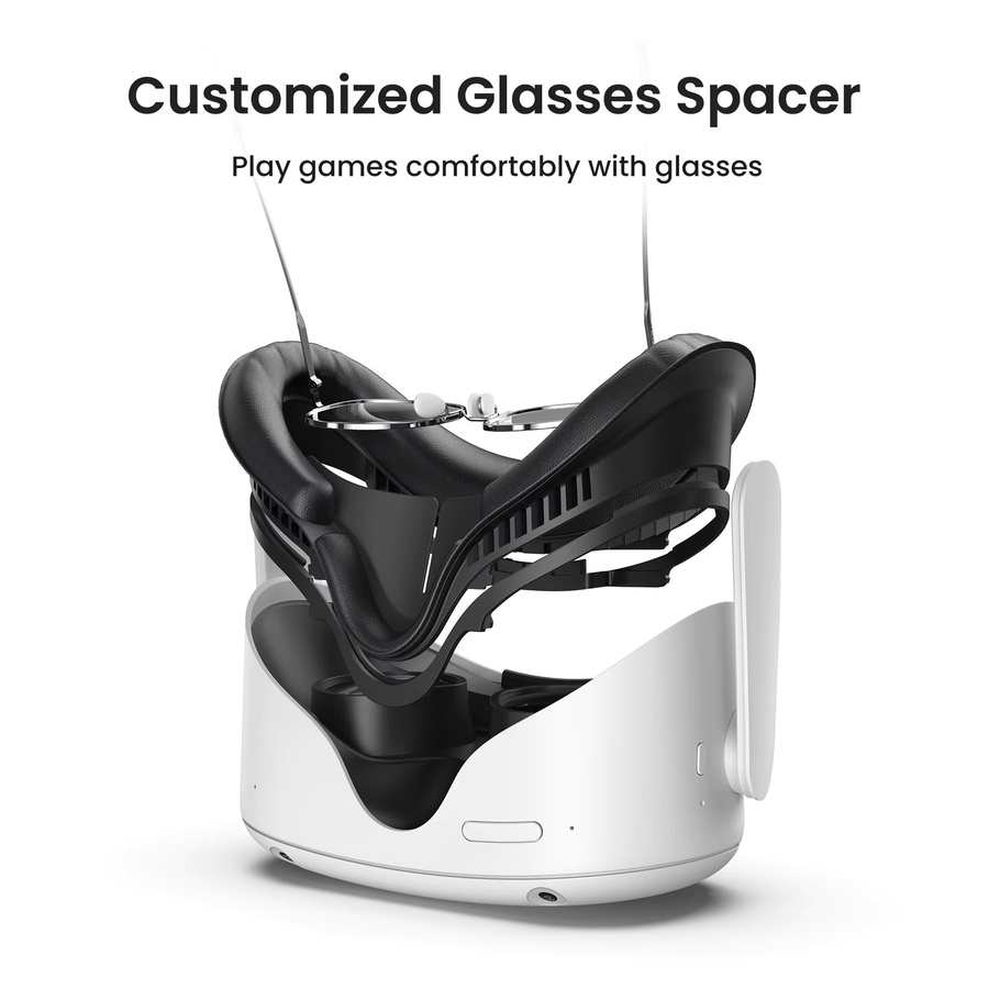 KIWI Design V3 Gesichtsschnittstelle in Schwarz für Meta Quest 3 Zubehör - Bild 2