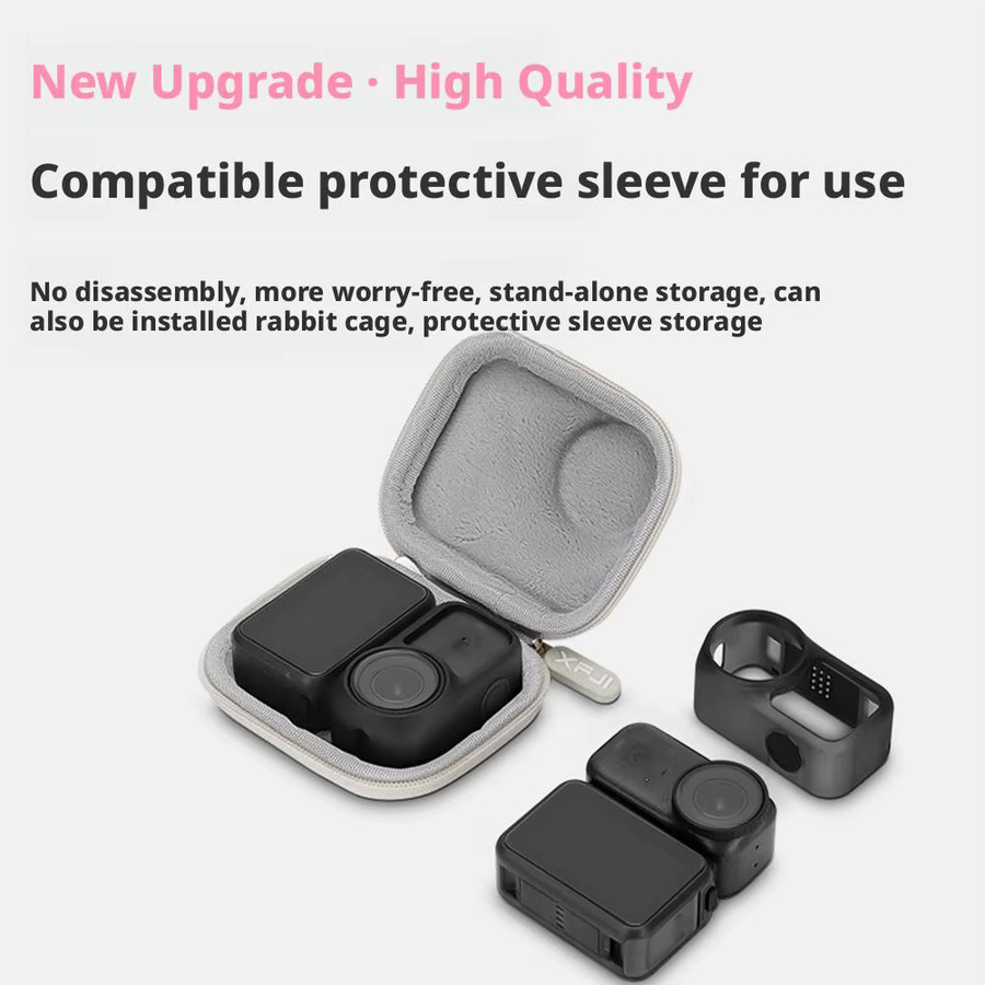 Tragbare Mini-Aufbewahrungstasche für DJI OSMO NANO Kamera, spritzwassergeschützte PU-Hartbox mit Anti-Drop-Schutz - Bild 2