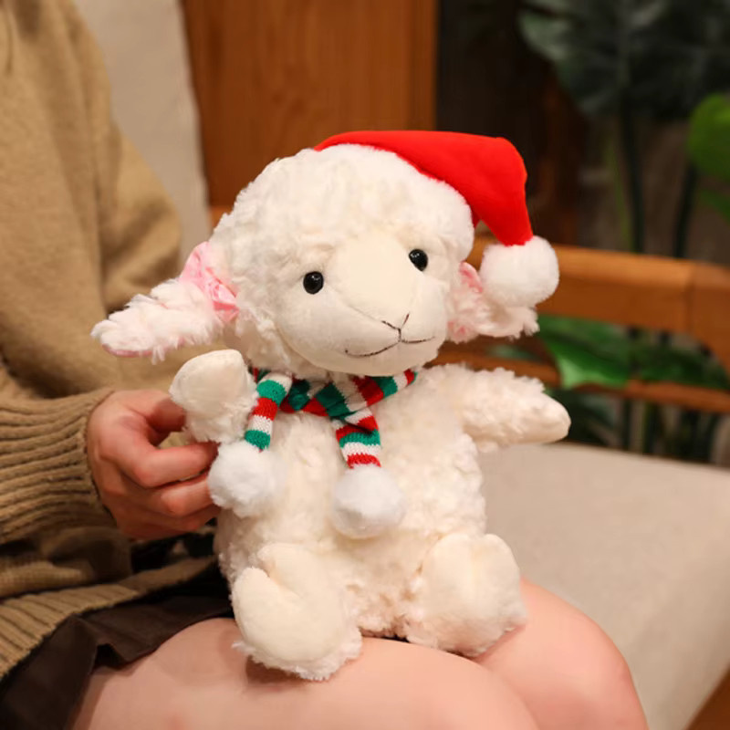 Molutian Weiches Lamm Plüschtier in Weiß für Kinder - Bild 4