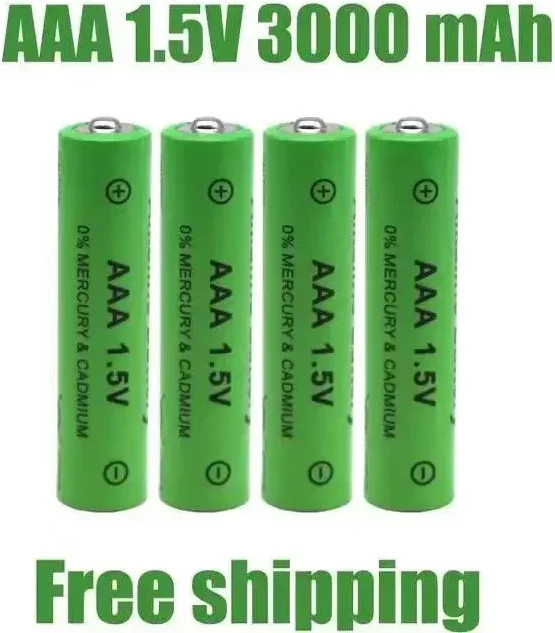 Roza Cinnie AAA Akku 1,5V NI-MH wiederaufladbar 3000mAh Farbe Grün - Bild 1