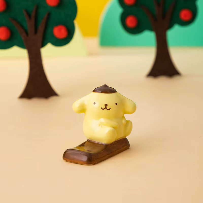 Sanrio Keramik-Stäbchenhalter mit Kawaii Motiven Pochacco Gudetama Keroppi als Besteckständer für Zuhause und Restaurant - Bild 2