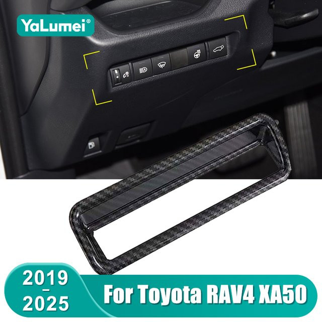YaLumei Scheinwerfer-Einstellknopf Zierblende in Schwarz für Toyota RAV4 RAV4 XA50 Hybrid ab 2019 - Bild 1
