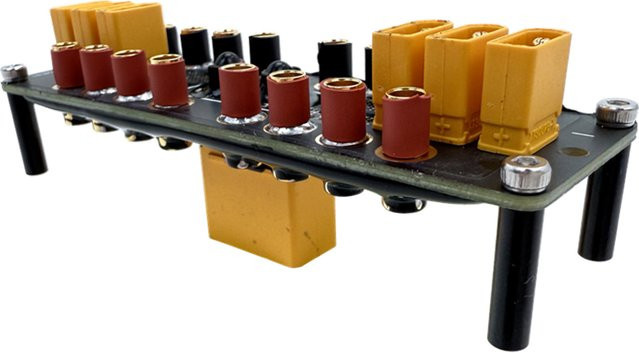 YUENHOANG Power Verteilerplatine PCB Board mit XT30-M und XT90-M Steckern sowie 3,5mm Bananenstecker für Multi-Achsen Drohnen, Multicolor - Bild 1