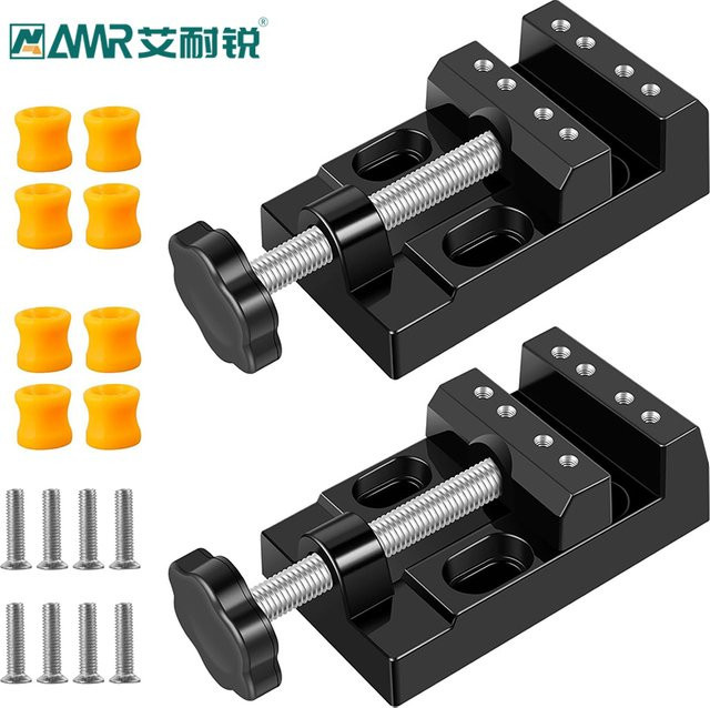 AMR Mini-Universal-Flachklemme mit paralleler Tischzange für Uhrenreparatur, Skulptur und Handwerk, 1 Stück - Bild 1