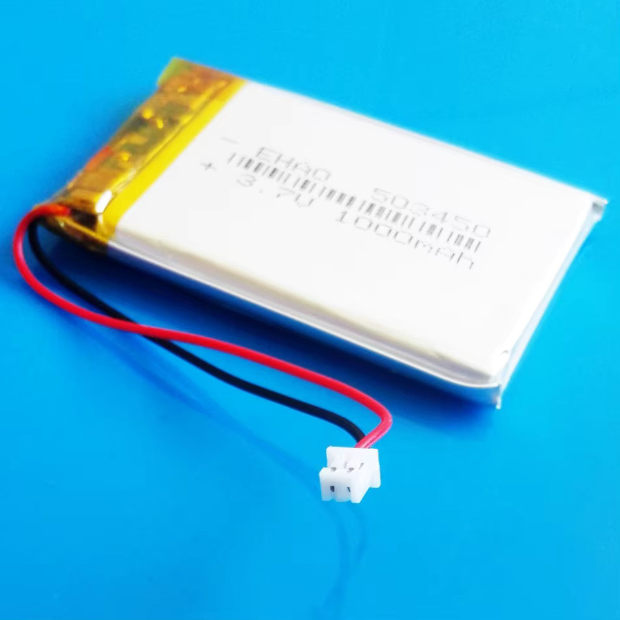 Koonenda Lipo-Akku 3,7V 1000mAh mit JST 1,25mm 2-Pin-Stecker, wiederaufladbarer Lithium-Polymer-Akku in Silber - Bild 2