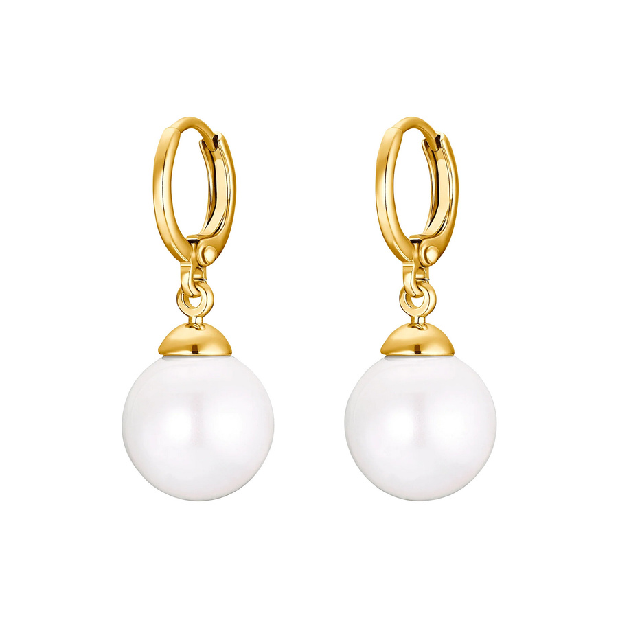 Ohrringe Heidemann, Gold, weiße Perle, Damen - Bild 1