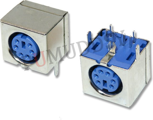 PUMUDDSY PS2 6-Pin Stecker und Buchsen Set für Tastatur und Maus, 10er Los, Farben: Lila, Grün, Schwarz - Bild 1