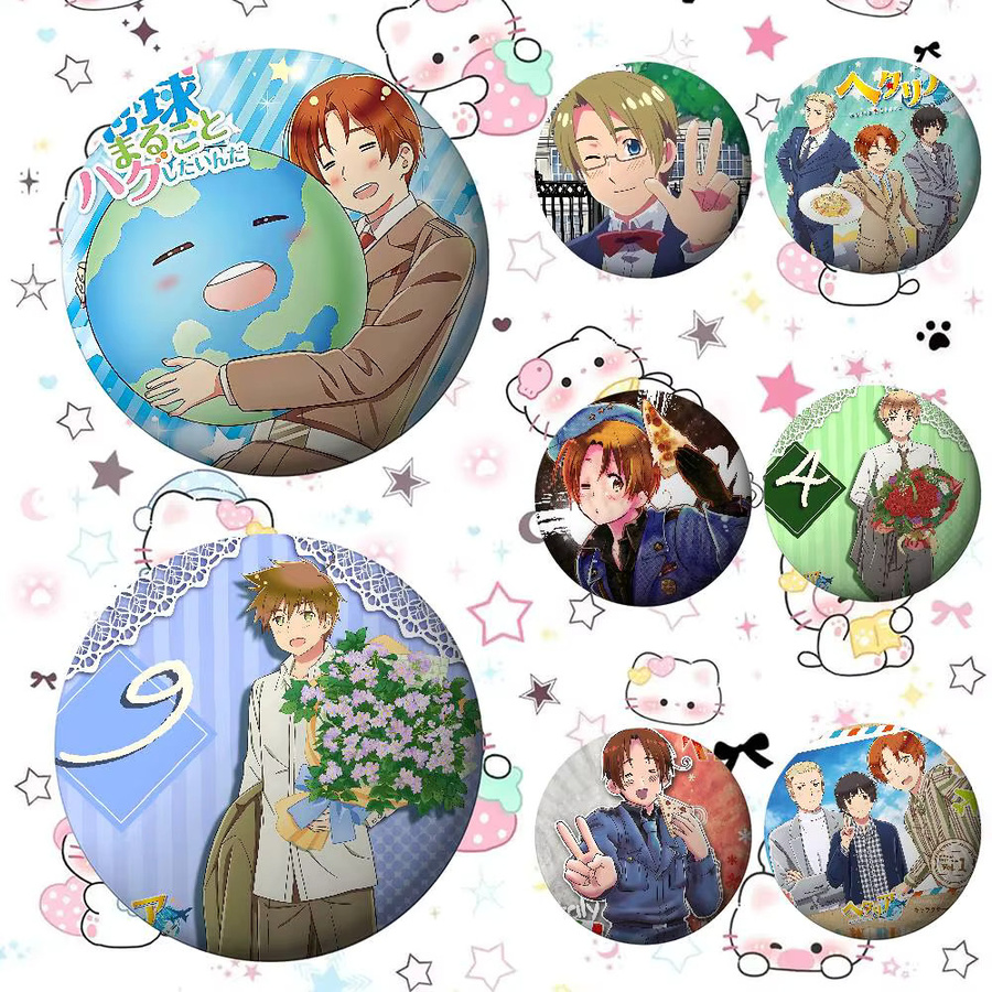 Kayou Brosche Metall, Anime H-Hetalia Welt Sterne Abzeichen - Bild 3