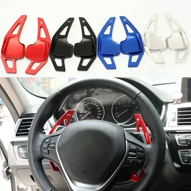 Cherk Paddle Shifter Verlängerung für BMW 2 3 4er Serie F30 F31 sowie X1 X2 X3 X4 X5 X6 Serie F15 F16 F25 F26 in Silber - Bild 1