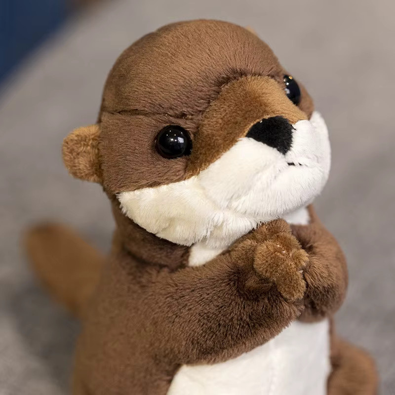 YUZHINUO Kawaii Otter Plushie, Plüsch Spielzeug, Weiß, Braun - Bild 4