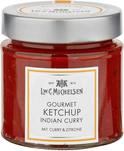 L.W.C. Michelsen Ketchup Indian Curry & Zitrone 185 g - Bild 1