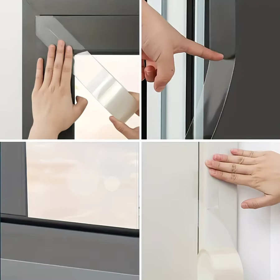 TFAAI Selbstklebendes Nano-Dichtungsband für Fenster und Türen, transparent, winddicht und wasserdicht, 5m oder 10m Länge - Bild 5