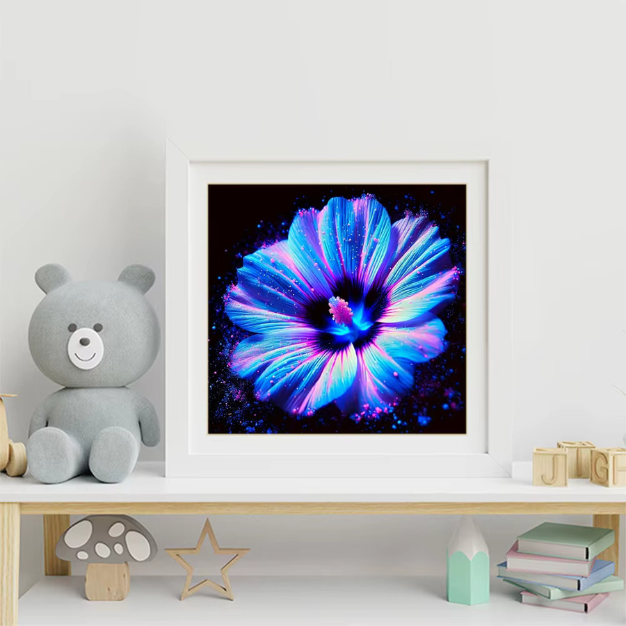 Evershine DIY Diamond Painting Blumen Mosaik Bild mit runden Strasssteinen für Hobby und Kinder - Bild 3