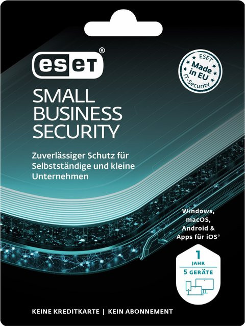 ESET Small Business Security Antivirus für 5 Geräte in Schwarz - Bild 1