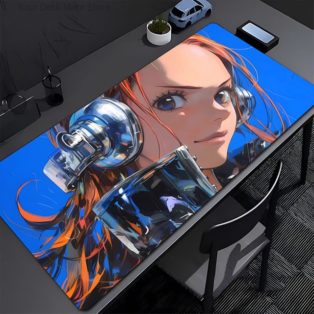 Bandai ONE PIECE Nami Gaming-Mauspad, rutschfeste Schreibtischunterlage in Multicolour - Bild 1