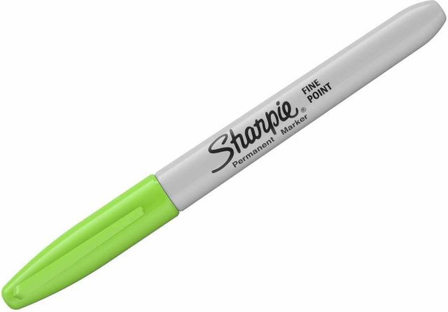 Sharpie Permanentmarker mit feiner Spitze in Lime Green, 0,9 mm - Bild 1