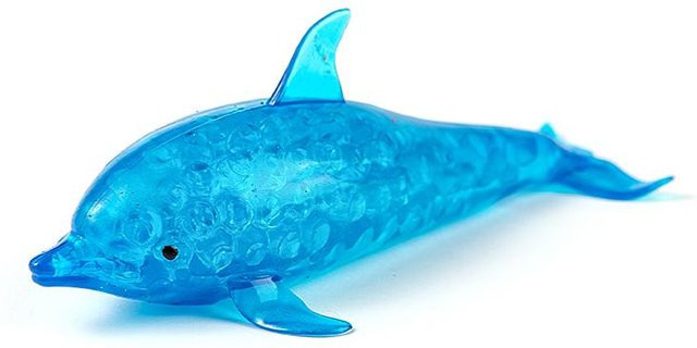 Fashnics Axolotl-Spielzeug, Stressabbau-Kugel, mit Glitzer-Pailletten, blue - Bild 1