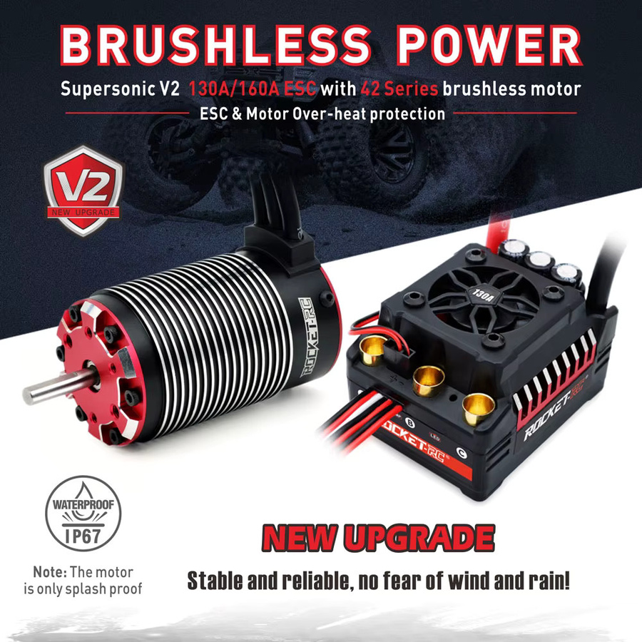 ROCKET RC Supersonic V2 Bürstenloser Motor mit ESC Combo, RC-Teile - Bild 4