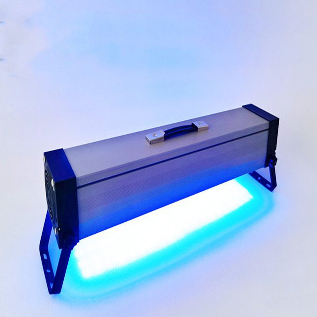 Vusum Tragbare LED UV-Kolloid-Härtungslampe für Tintenstrahl-Druckköpfe zur Harz-Aushärtung in 365 nm, 395 nm und 405 nm, Silber - Bild 1