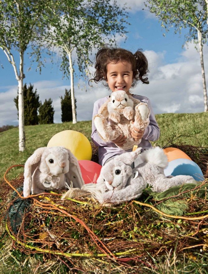 Steiff Lauscher Hase, Plüsch / Textil, beige - Bild 2