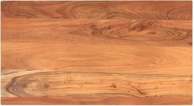 vidaXL Tischplatte aus Akazien-Massivholz in Braun, Rechteckig, B: 100 cm, T: 50 cm, H: 2,5 cm - Bild 1