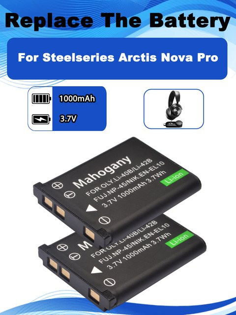 Steelseries NP-45 Ersatzakku 1000 mAh für Arctis Nova Pro Wireless Headset in Schwarz - Bild 1