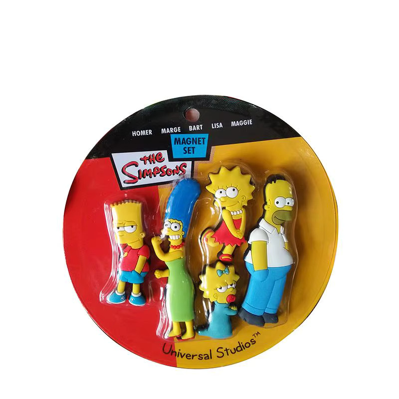 The Simpsons Kühlschrankaufkleber, 5-teiliges Set, magnetisch, bunt - Bild 6