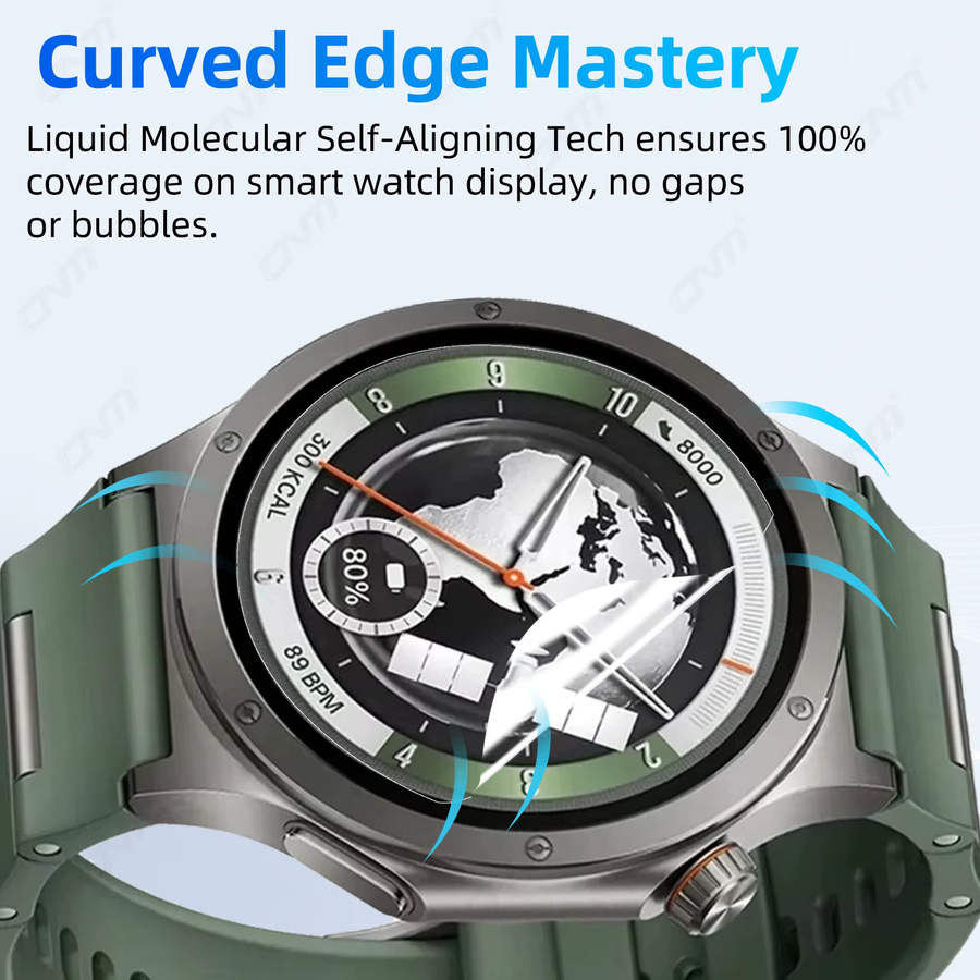 Hydrogel-Displayschutzfolie für OnePlus Watch 4, transparent, kratzfest und HD-Vollabdeckung - Bild 2