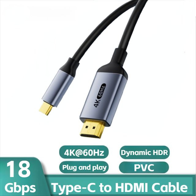 DIXSG USB-C auf HDMI Adapter mit 4K UHD Unterstützung für MacBook, iPhone 15/16, Tablets und Switch - Bild 1