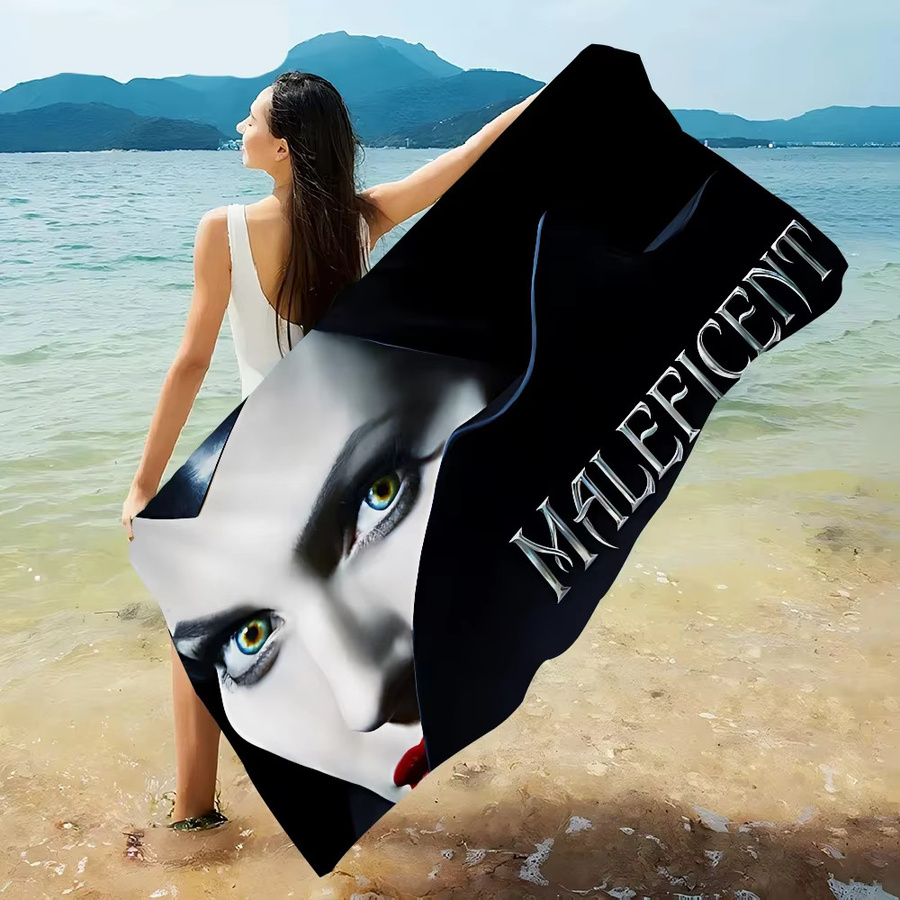 Amine M-Maleficent Mikrofaser-Strandtuch, saugfähiges und weiches Handtuch für Strand, Yoga und Sport - Bild 6