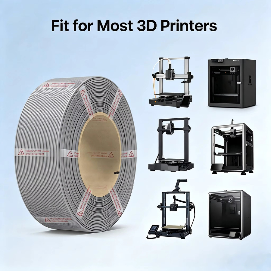 NextShapes PETG HF 3D-Drucker-Filament für FDM, Mehrfarbig Gelb, Durchmesser: 1,75 mm, 1 kg Spule - Bild 1