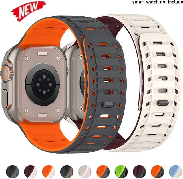 CAOWTAN Uhrenarmband Silikon, Magnetisch - Bild 1