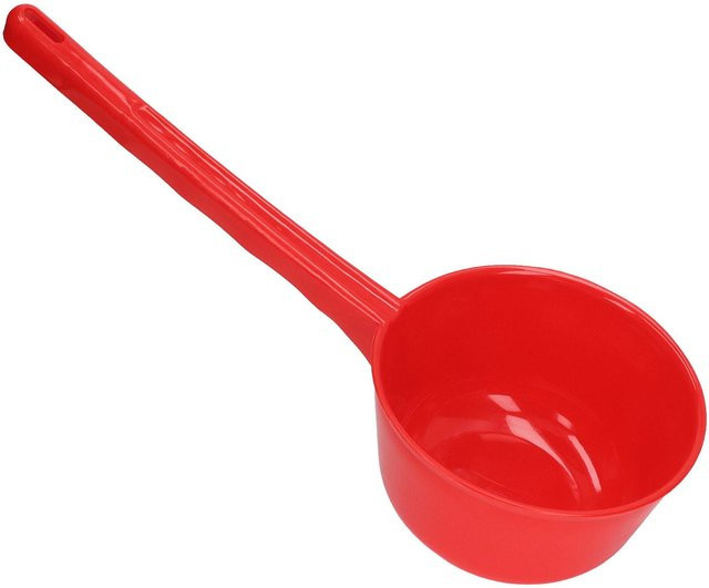 Wasserschöpfer aus verdicktem Kunststoff mit langem Griff in Rot - Bild 1