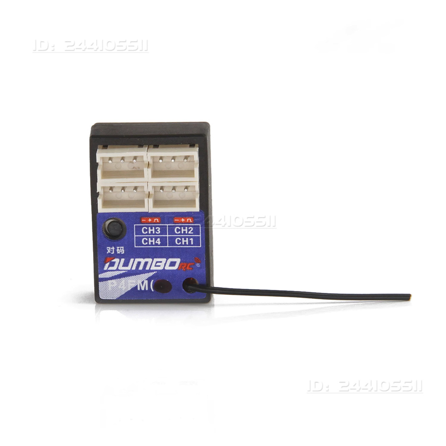 DUMBORC P4FM 4CH P4FMG mit Gyro 2,4G Mini Empfänger für DDF-350 X6 X6PM X4 RC Sender Fernbedienung DIY Auto Boot Tank - Bild 1