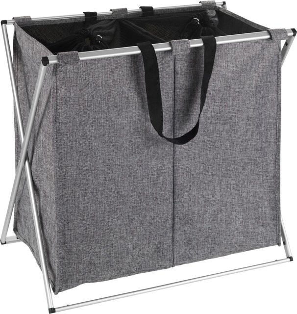 Wenko Wäschesammler Duo 120 in Grau meliert - Bild 1