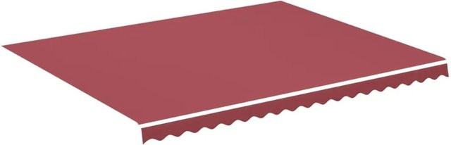 vidaXL Markisenbespannung aus Polyester in Burgunderrot, B x H: 4,5 x 3,5 m - Bild 1