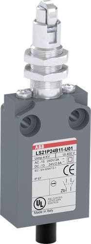 ABB LS21P24B11-U01 Positionsschalter mit Kuppenstößel, 10A, IP67, Grau - Bild 1