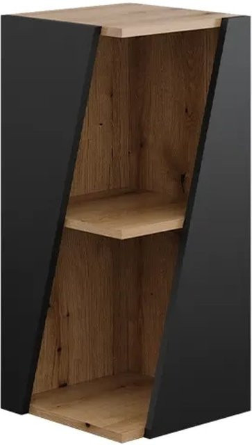 Vicco Badregal Benno in Anthrazit-Eiche mit 3 Ablagen, Breite: 31,6 cm, Höhe: 70,5 cm - Bild 2