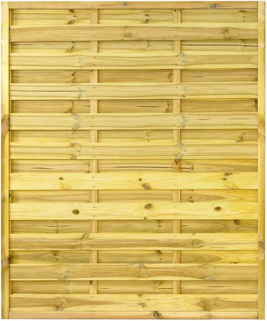 GartenLand Dichtzaun VARIO Gerade Holzzaun aus Kiefernholz in Grün, B: 150 cm, H: 180 cm, kesseldruckimprägniert - Bild 1