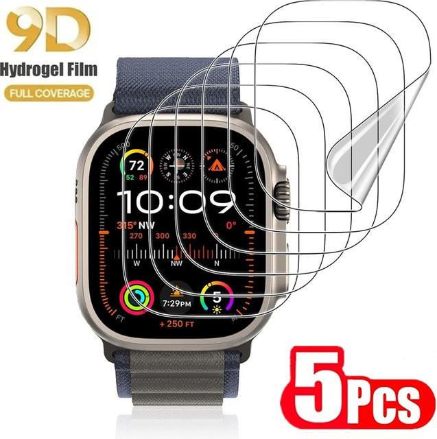 HUBANDE Hydrogelfolie für Apple Watch, Displayschutzfolie, transparent, Unisex - Bild 1