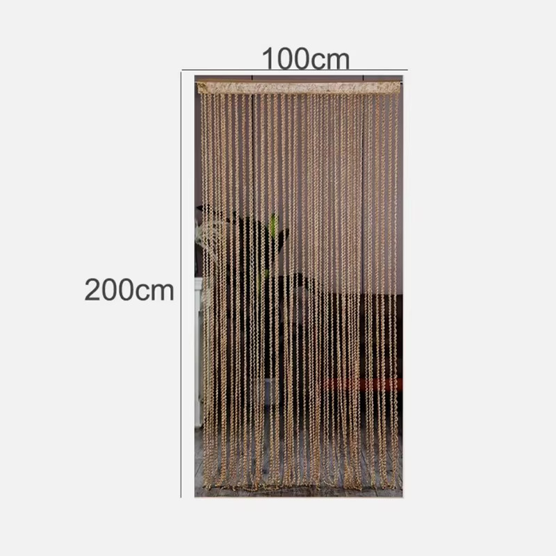 Eleganter Quasten-Türvorhang Transparent B/H: 100 x 200 cm - Bild 3