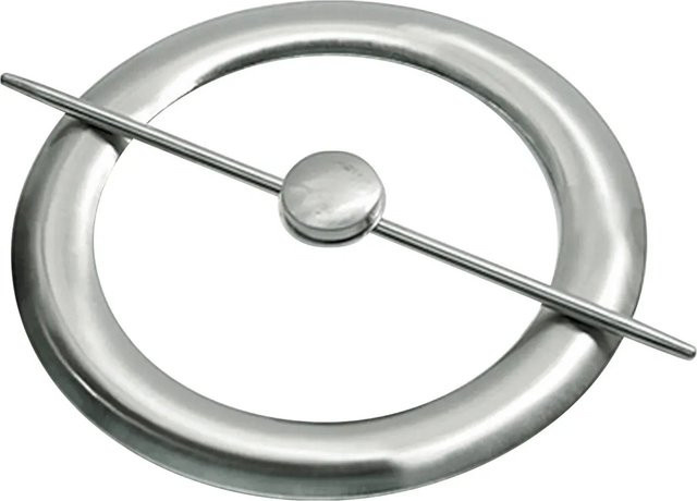 Gardinia Deko-Ring mit Stab und Magnet in Edelstahloptik, Silber - Bild 1