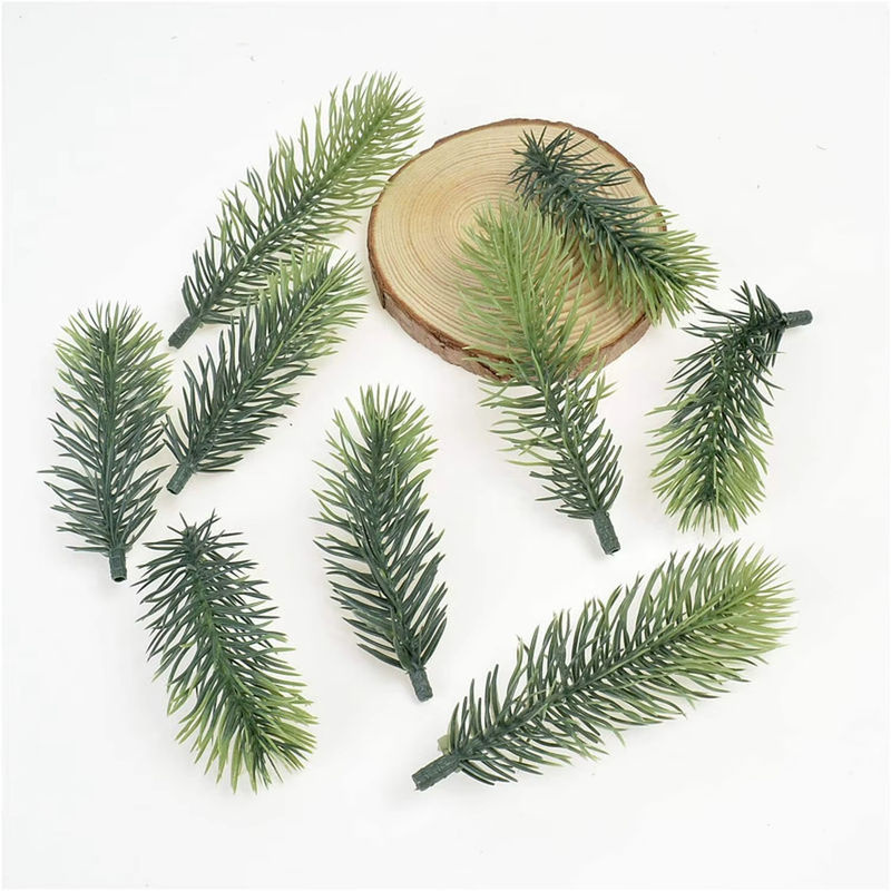 10er Set Künstliche Kiefernnadeln Girlande in Grün für Weihnachtsdekoration - Bild 2