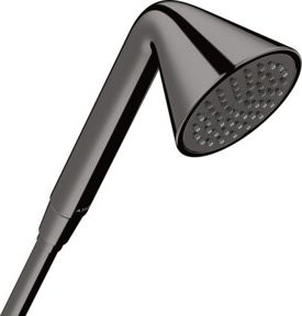 Hansgrohe Axor Handbrause in Schwarz mit 1 Strahl und Anti-Kalk-Funktion, Durchmesser: 8,5 cm - Bild 1
