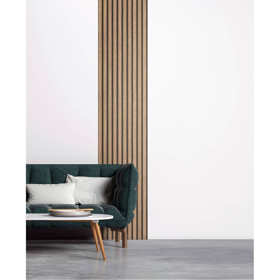 A.S.Creation selbstklebende 3D-Panel-Tapete in Holzpaneele-Optik, Beige-Braun, B: 52 cm, H: 250 cm, T: 7,5 cm - Bild 3
