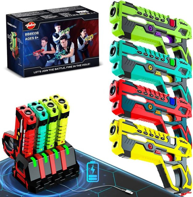VATOS Infrarot-Laser-Tag-Pistolen-Set, Elektrische Spielzeugpistole, ab 6 Jahren - Bild 1