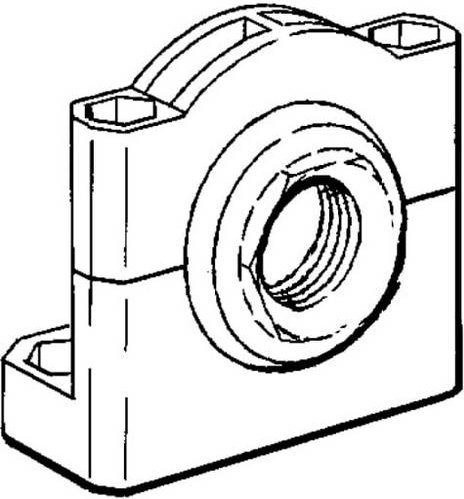 ABB Montageset JSM64 Kugelgelenkbefestigung M 18 für SPOT 10 T/R oder MUTE R - Bild 1