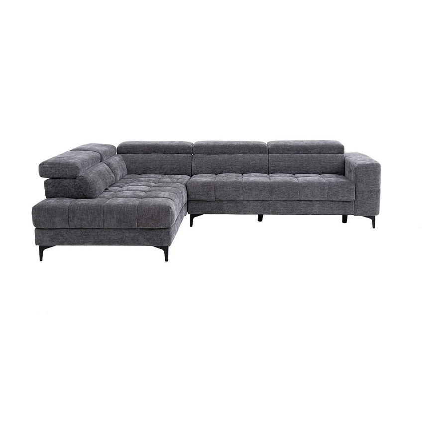 Vente-unique Relaxsofa Moniso in Anthrazitgrau mit L-Form und elektrischer Sitzfunktion, Breite: 298 cm - Bild 2