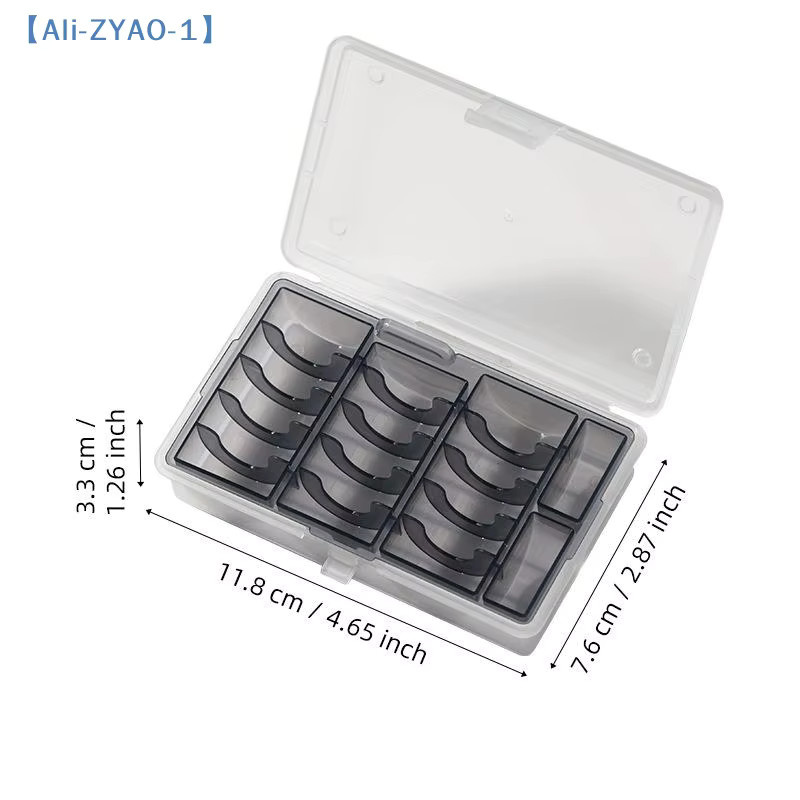 ZYAO-1 Münzaufbewahrungsbox aus Kunststoff in Blau oder Grau mit transparentem Gehäuse zur Organisation deiner Sammlermünzen - Bild 5